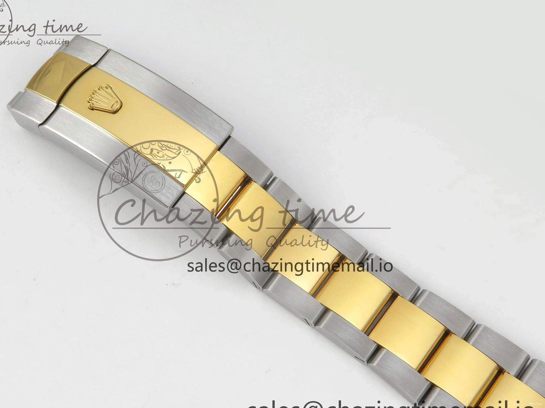 MiroTime 0327 SunProtective DateJust 36 SS YG ARF 1:1 Best Edition 904L Steel YG Leaf Diamonds Dial on Oyster Bracelet SH 87